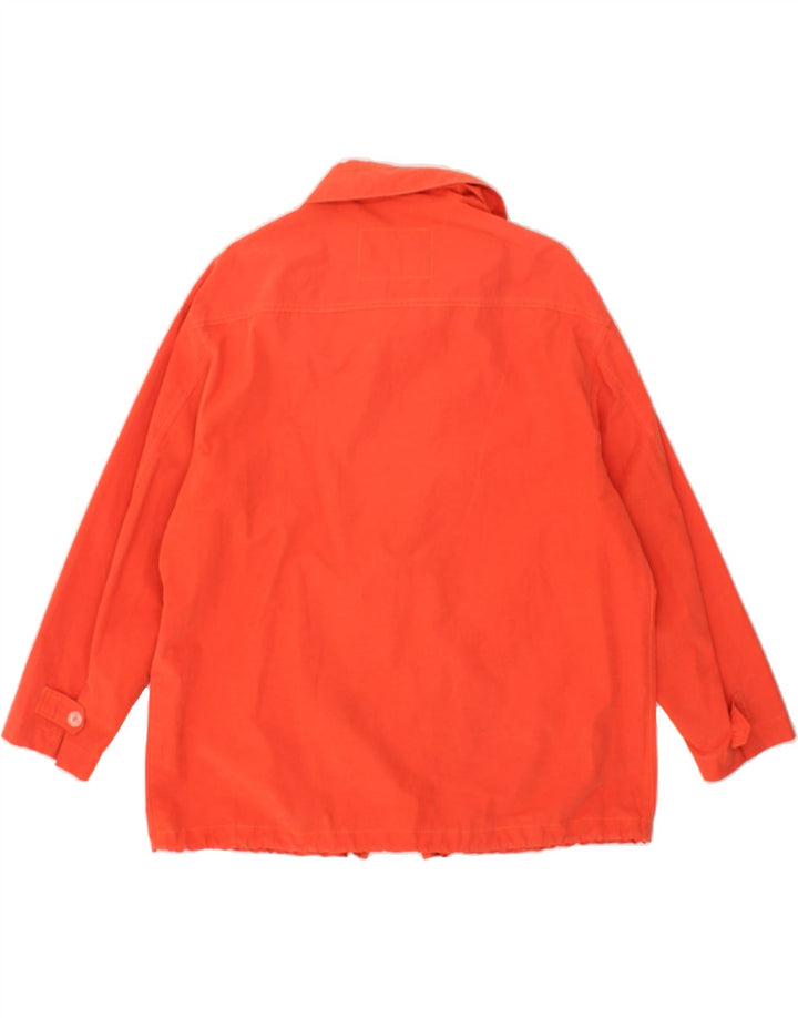 VINTAGE Womens Overcoat EU 44 XL Red Cotton | Vintage Vintage | Thrift | Second-Hand Vintage | Used Clothing | Messina Hembry 