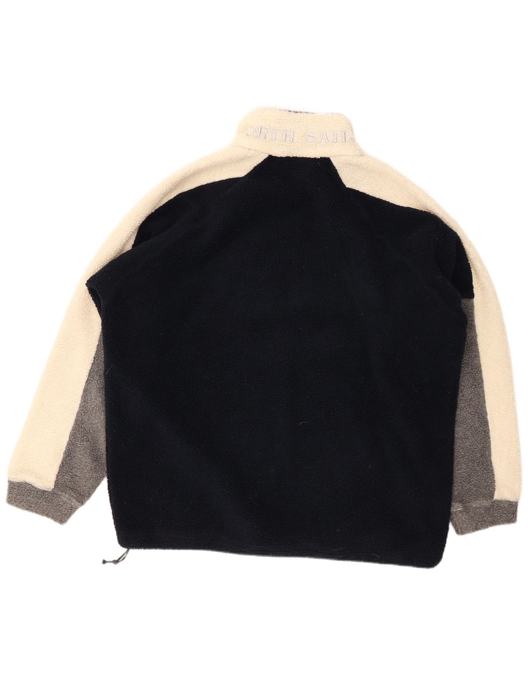 Мужской флисовый джемпер NORTH SAILS на молнии с рисунком, размер XL, темно-синий, цветных блоков