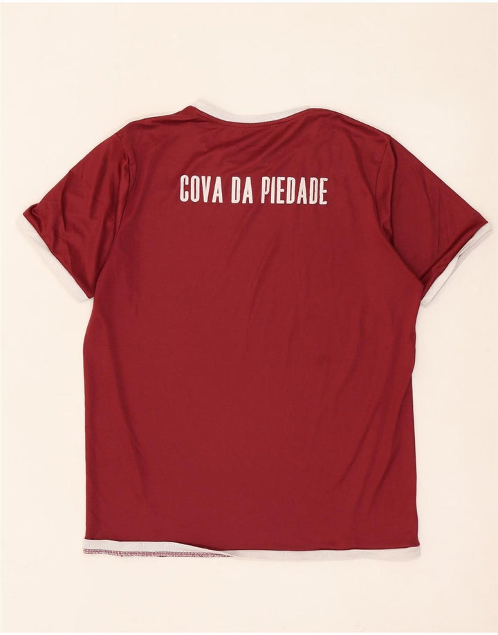 Футболка с рисунком Puma для мальчиков, топ 13–14 лет, темно-бордовая