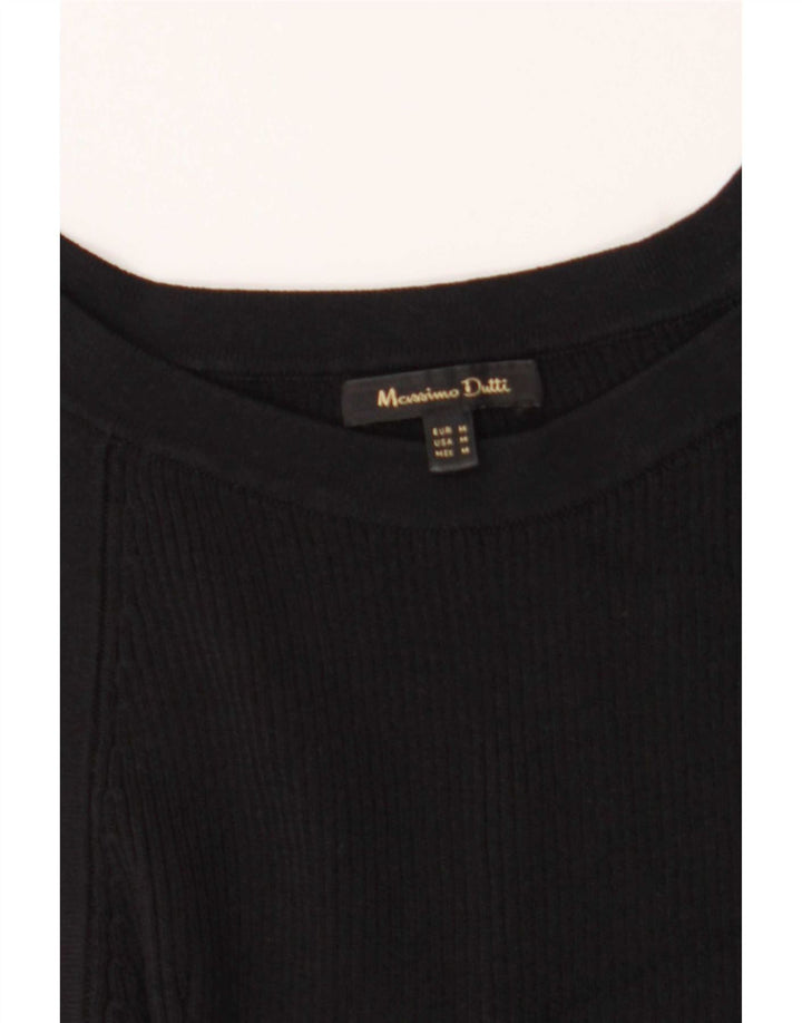 Massimo Dutti Женский обычный жилет UK 12 Средний черный