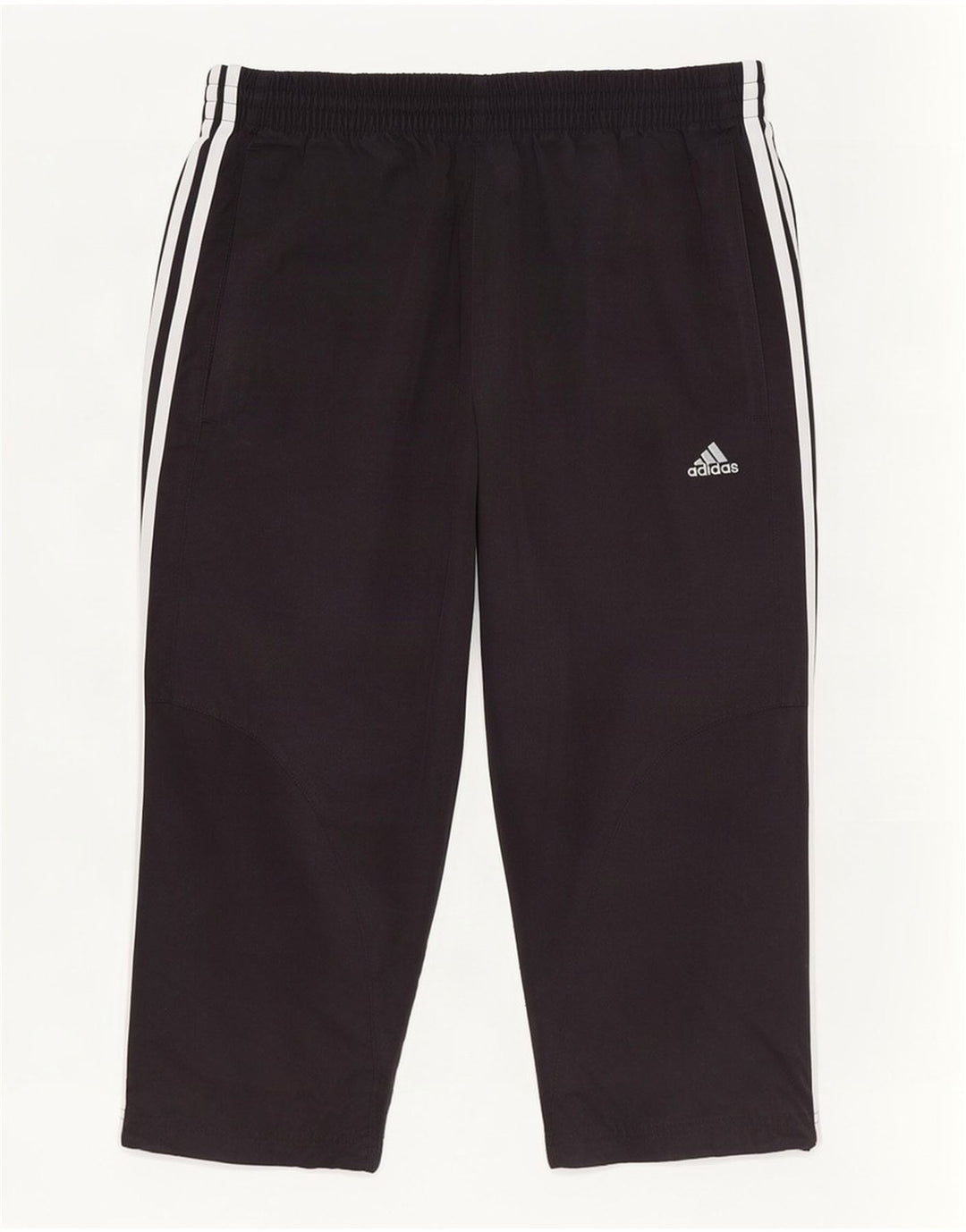 Женские спортивные брюки-капри Adidas UK 10, маленький черный полиэстер