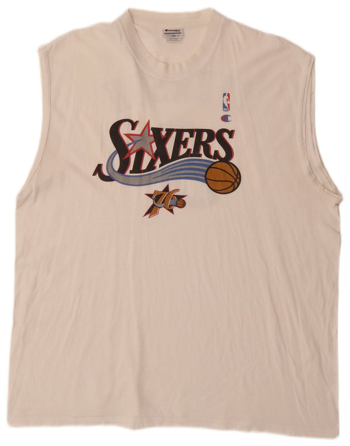 Мужской жилет CHAMPION Allen Iverson Philadelphia с графическим рисунком 2XL Off White