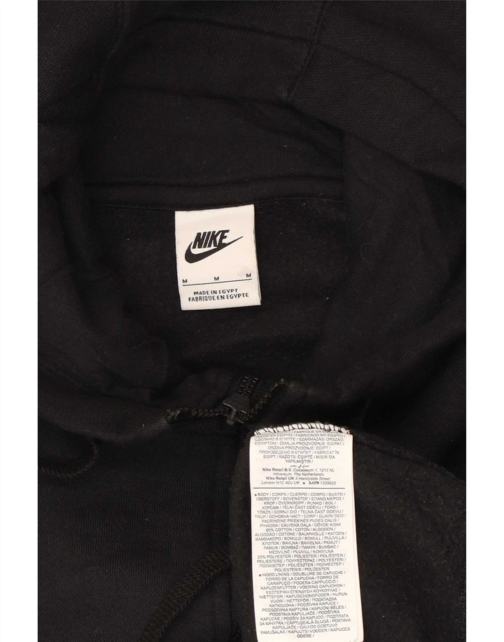 Мужской свитер с капюшоном на молнии Nike среднего размера, черный, хлопок
