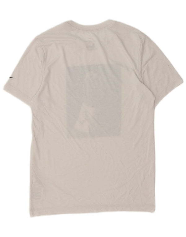 Мужская футболка Nike Dri Fit с рисунком, маленький белый хлопковый топ