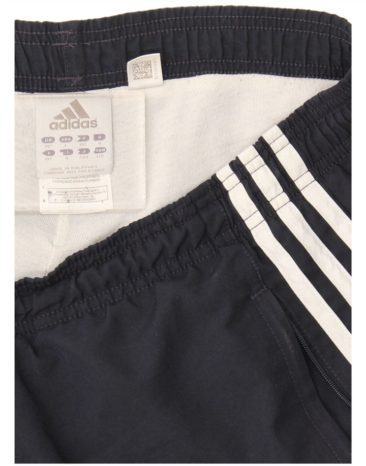 Adidas Мужские спортивные брюки Джоггеры Большой темно-синий полиэстер
