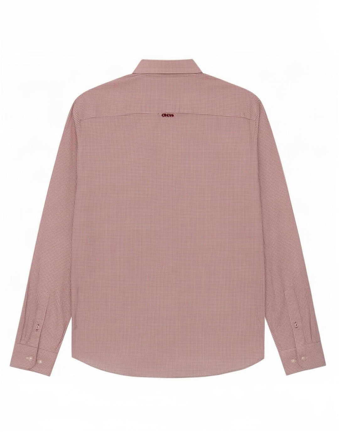 Crew Clothing Мужская приталенная рубашка из хлопка среднего красного цвета в клетку