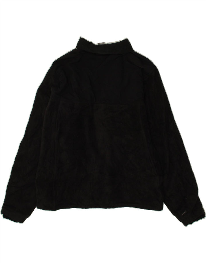 COLUMBIA Womens Fleece Jacket UK 14 Medium Black Polyester Vintage Columbia and Second-Hand Columbia from Messina Hembry 