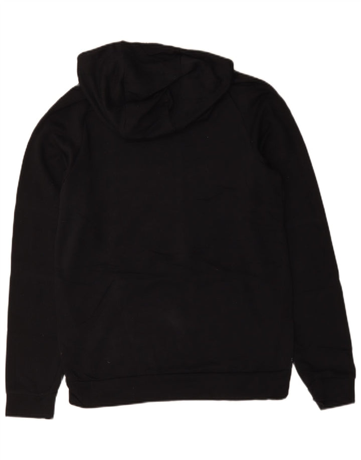 Мужской джемпер с капюшоном с графическим рисунком Nike Dri Fit, маленький черный, полиэстер