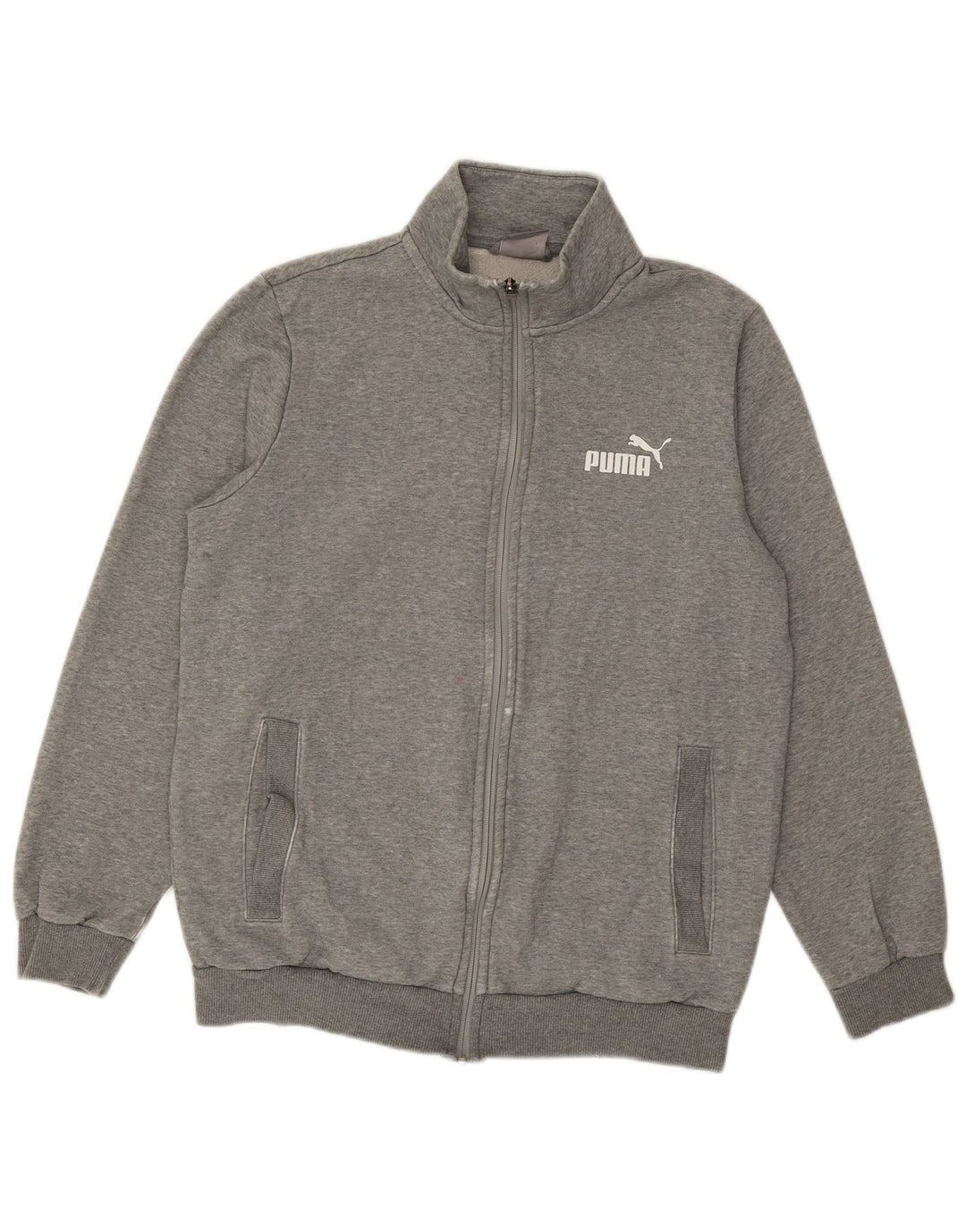 Мужской спортивный костюм Puma, маленькая серая хлопковая куртка