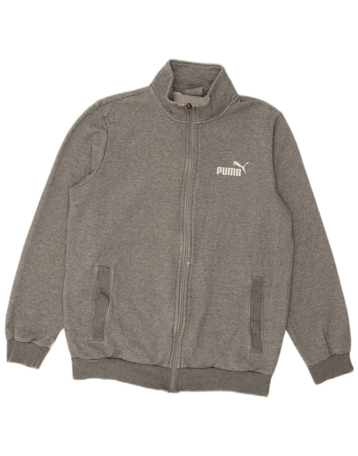 Мужской спортивный костюм Puma, маленькая серая хлопковая куртка