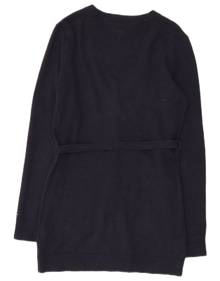 TOMMY HILFIGER Женский кардиган-свитер UK 12, средний темно-синий, хлопок