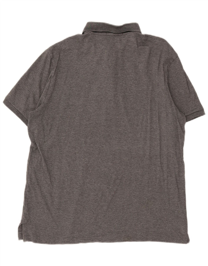 Рубашка поло мужская классического кроя POLO RALPH LAUREN среднего серого цвета