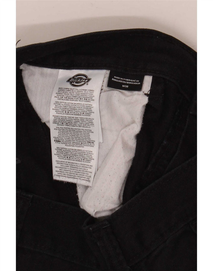 Мужские прямые брюки-карго Dickies W30 L32, черные, хлопковые