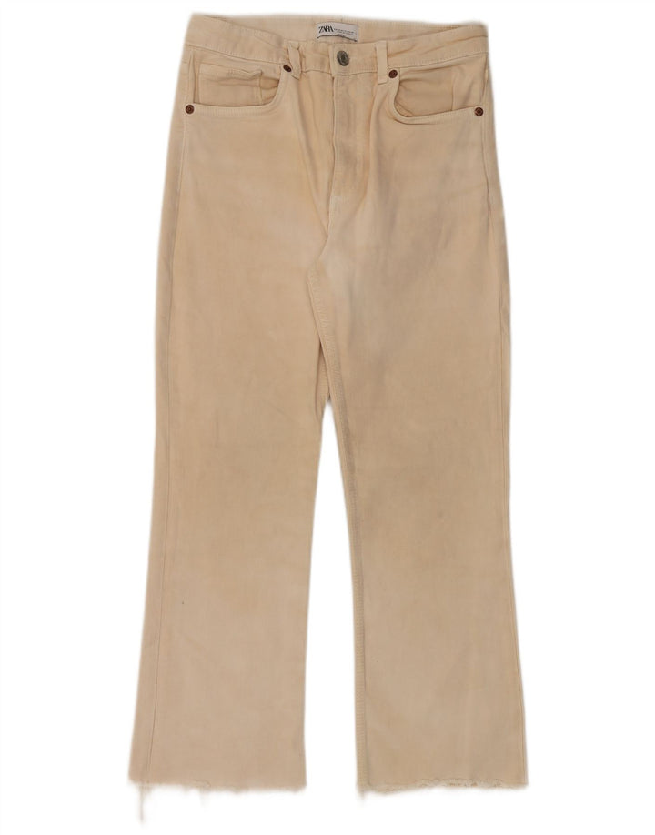 Женские повседневные брюки Zara Bootcut EU 40 Medium W30 L26 Бежевые
