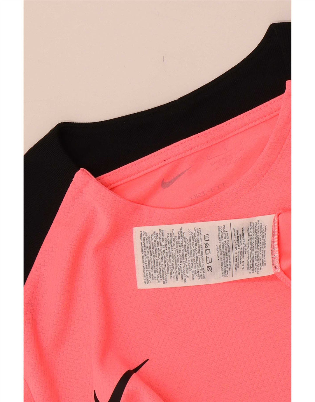 Мужская футболка Nike Dri Fit, большой розовый полиэстер с цветными блоками