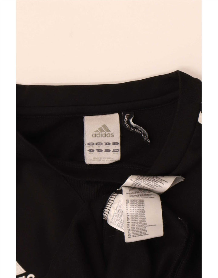 Мужской джемпер Adidas Climalite UK 40/42, средний черный полиэстер
