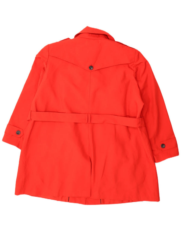 Женский тренч Marks & Spencer UK 26 5XL красный полиэстер