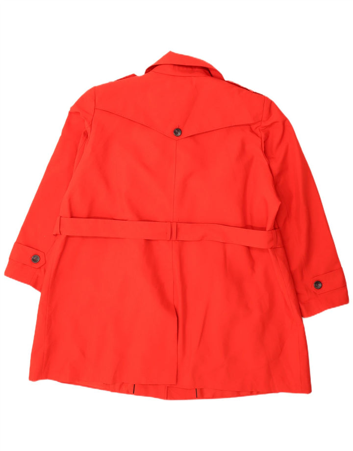 Женский тренч Marks & Spencer UK 26 5XL красный полиэстер