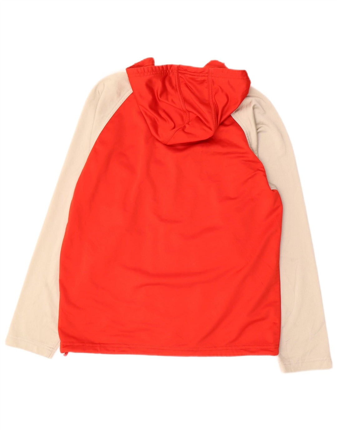 ADIDAS Свитер с капюшоном и молнией с графическим рисунком для мальчиков 13–14 лет, красный с цветными блоками