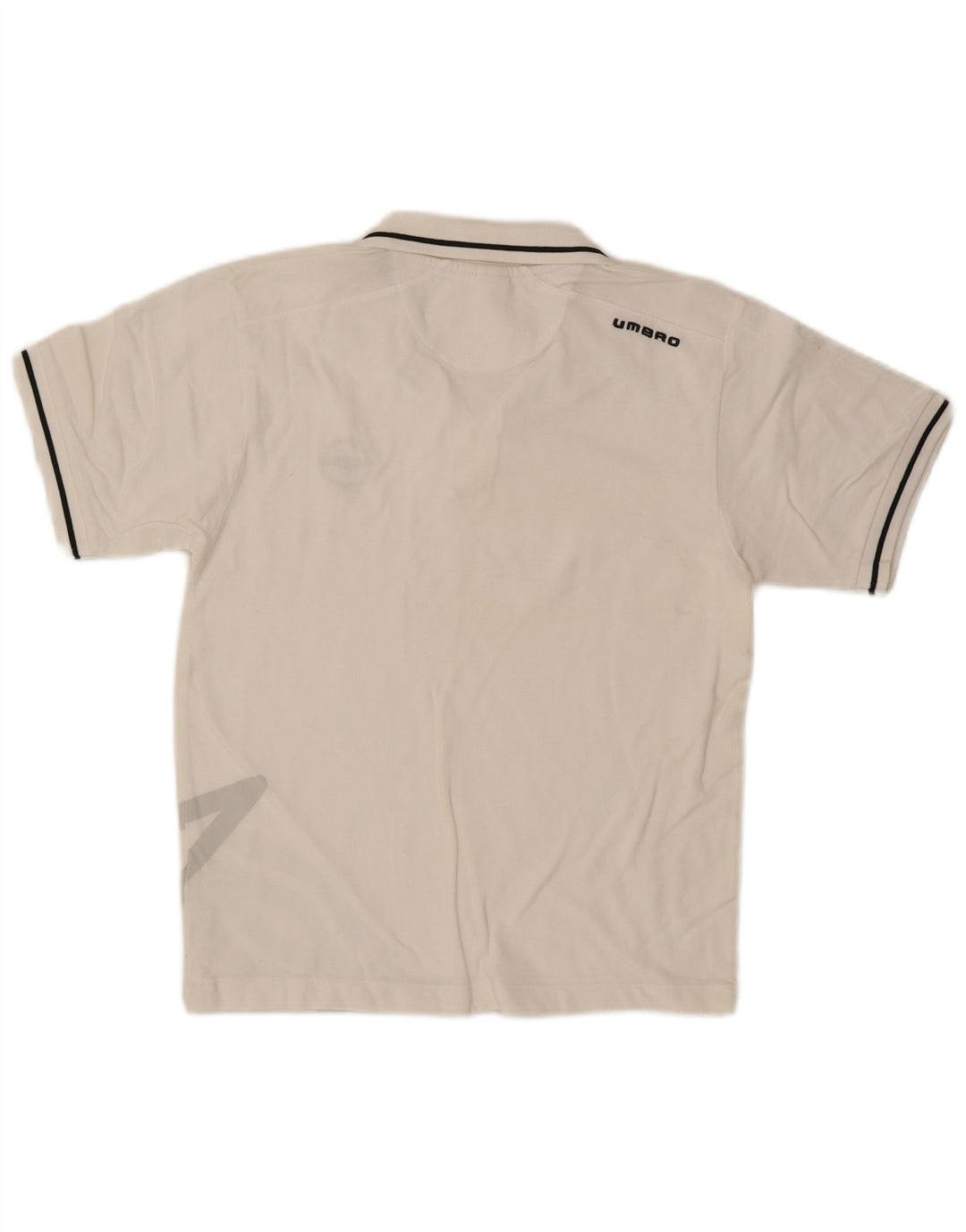 Мужская рубашка поло с рисунком Umbro, маленькая белая