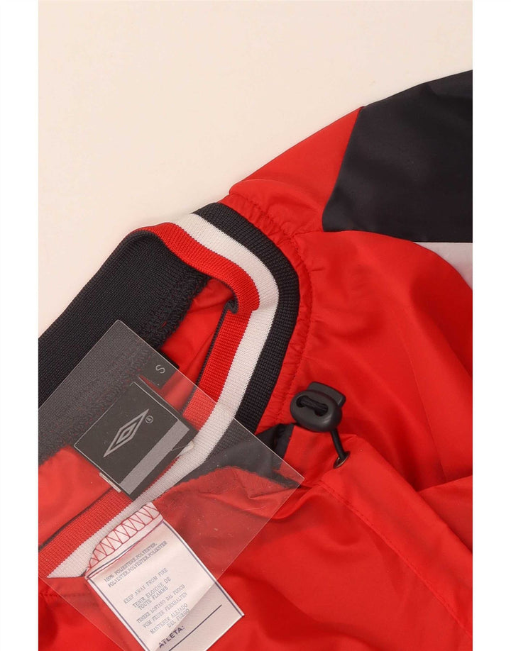 Umbro Мужской пуловер, спортивный костюм, верхняя куртка, маленький красный полиэстер с цветными блоками