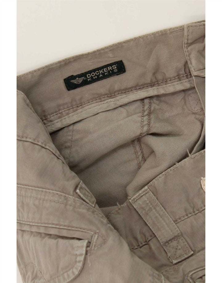 Мужские прямые брюки-чиносы Dockers цвета хаки W30 L32 серые