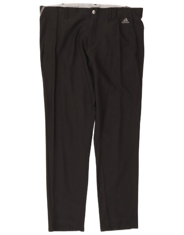 Мужские брюки-чинос Adidas Slim W36 L32, черный нейлон