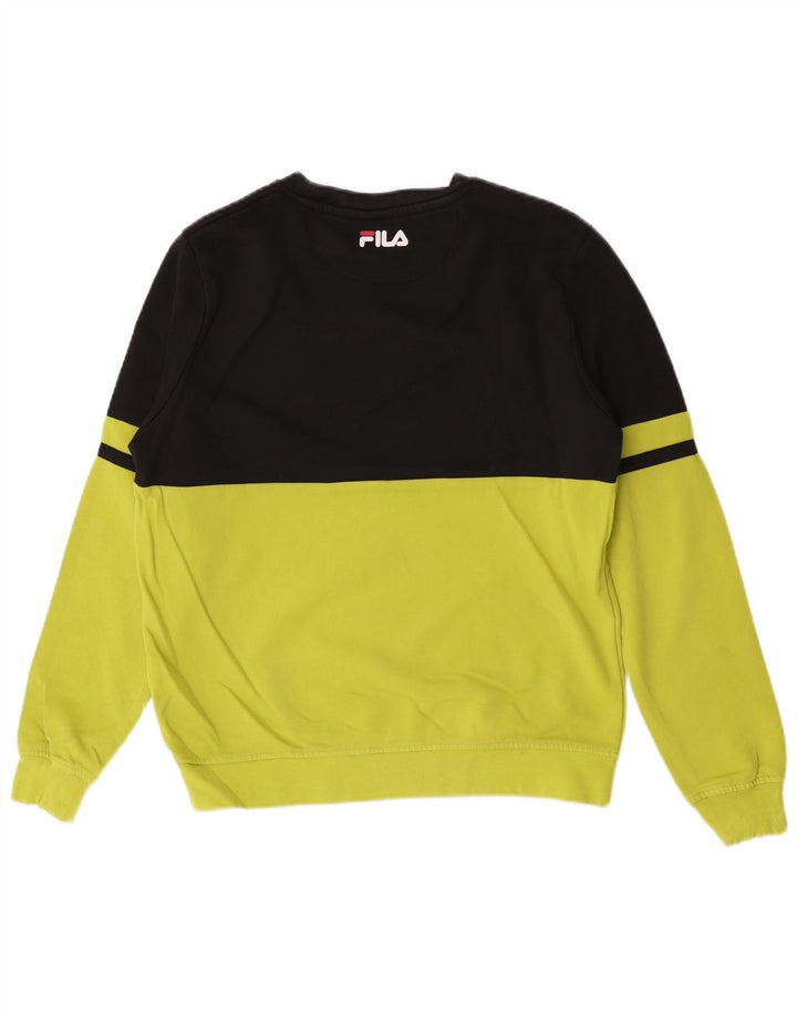 Fila Мужской свитшот с графическим рисунком, средний зеленый цветной блок