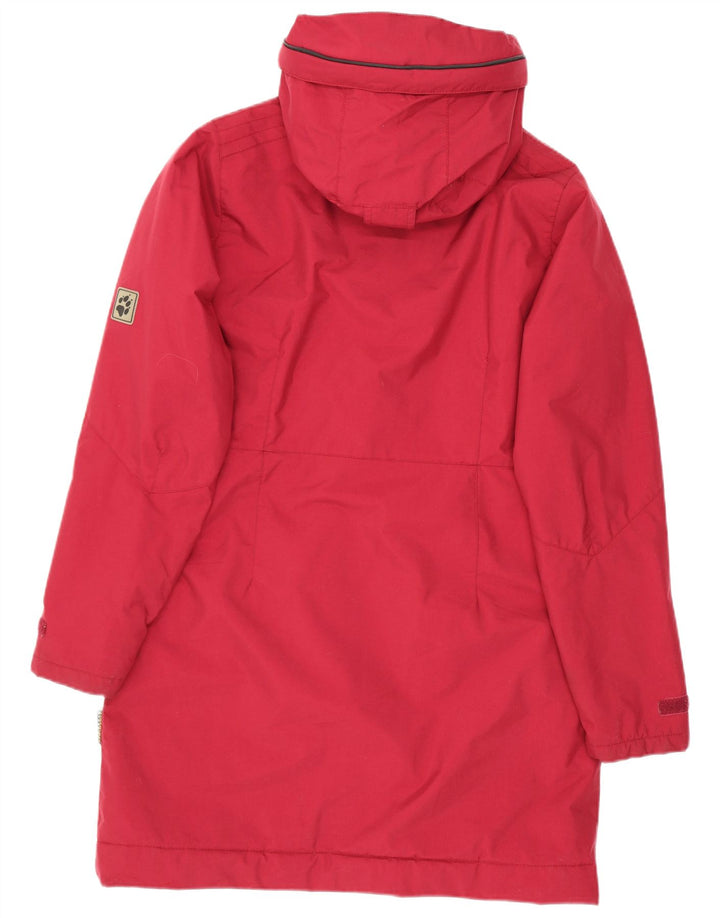 Женская ветровка с капюшоном Jack Wolfskin UK 10, маленький красный полиэстер