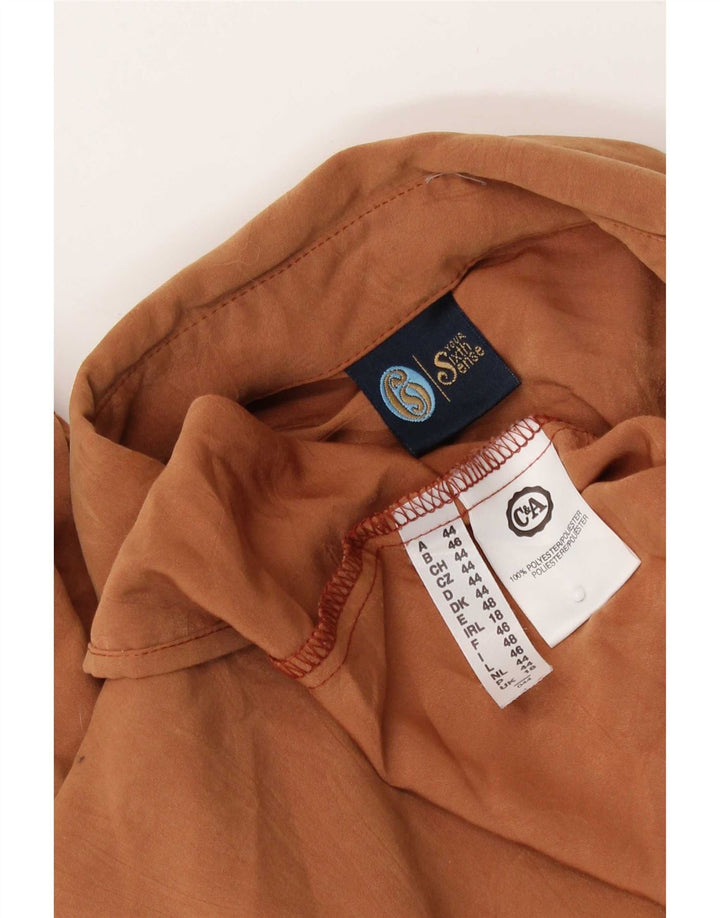 Женская рубашка C&A YOUR SIXTH SENSE UK 18 XL, коричневый полиэстер