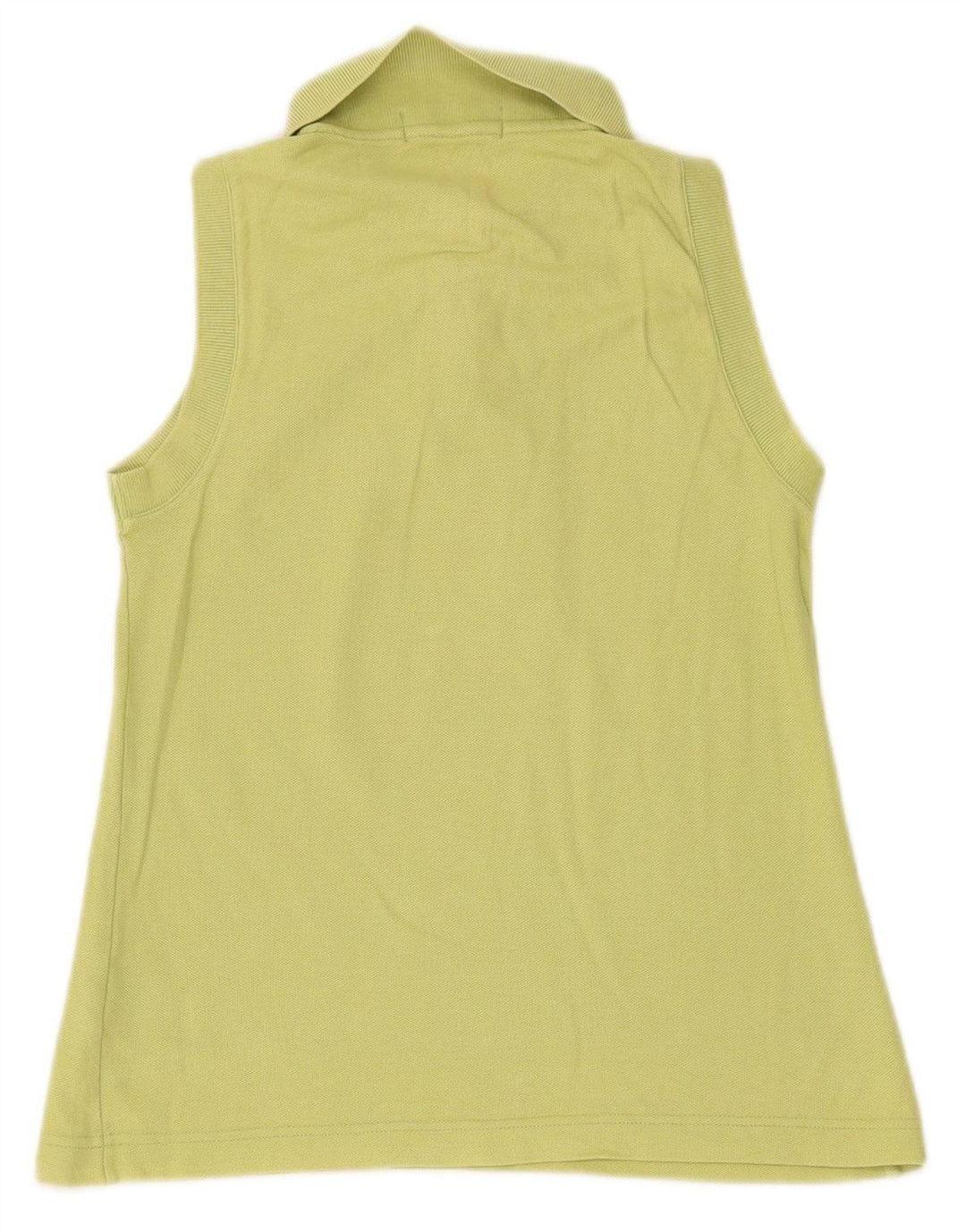FILA Womens Sleeveless Polo Shirt IT 42 Medium Green