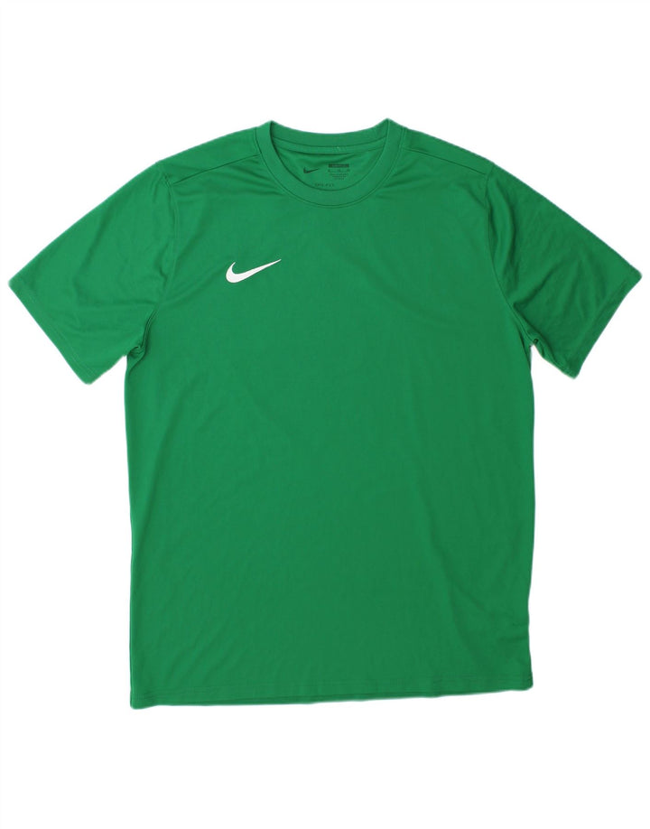 Мужская футболка Nike Dri Fit Top XL, зеленый полиэстер