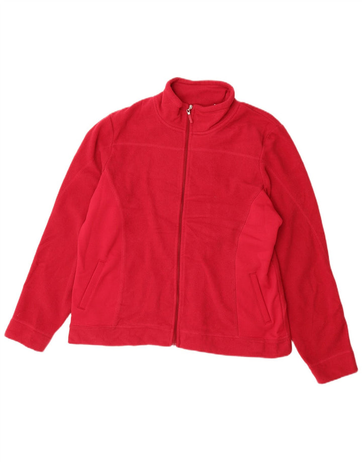 Женская флисовая куртка Izod UK 16, большой розовый полиэстер