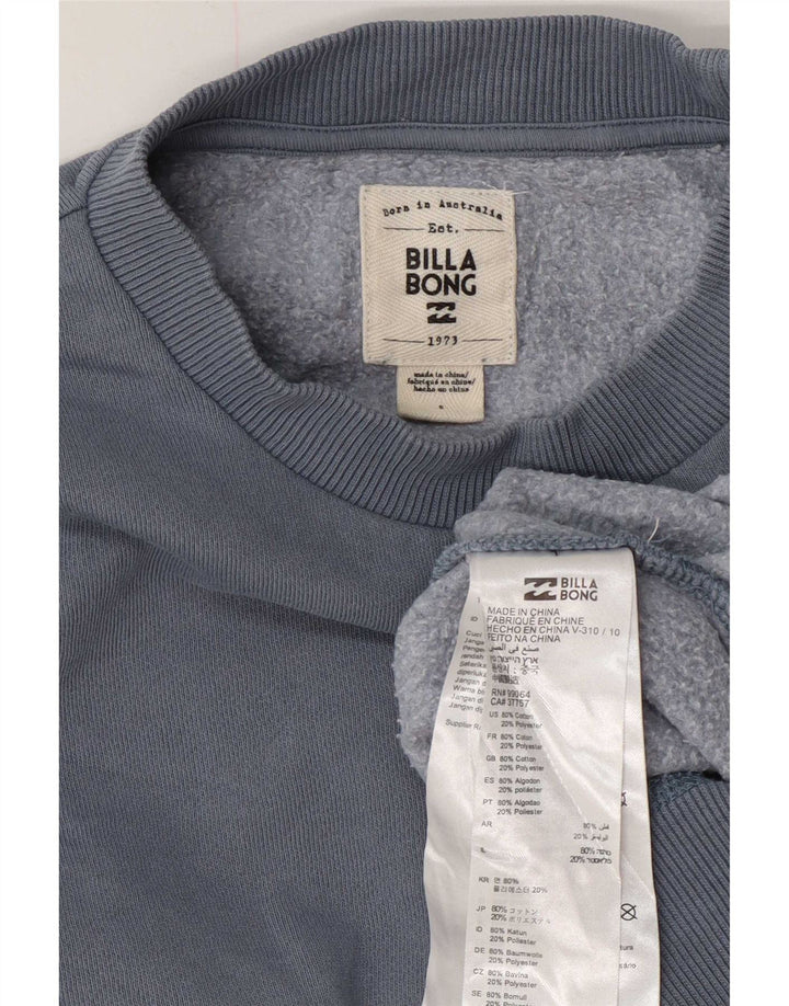 Женский свитер Billabong, джемпер US 6, средний синий хлопок