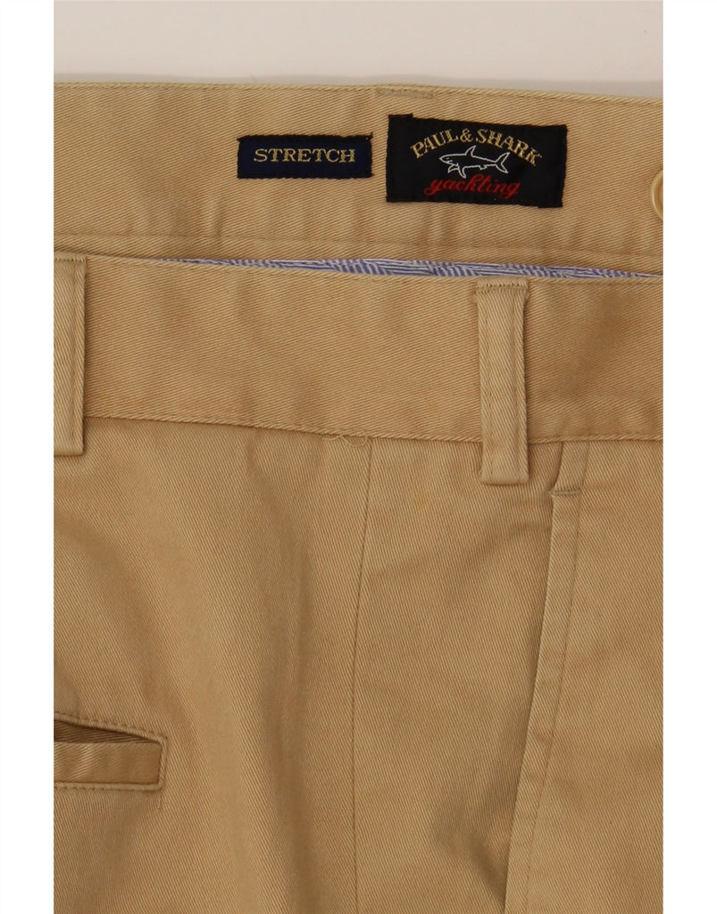PAUL & SHARK Mens Pegged Chino Trousers W39 L29 Beige Vintage Paul & Shark and Second-Hand Paul & Shark from Messina Hembry 