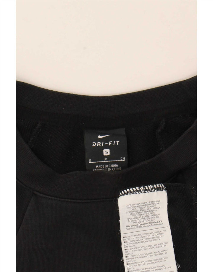 Женский джемпер большого размера с рисунком Nike Dri Fit UK 10, маленький черный