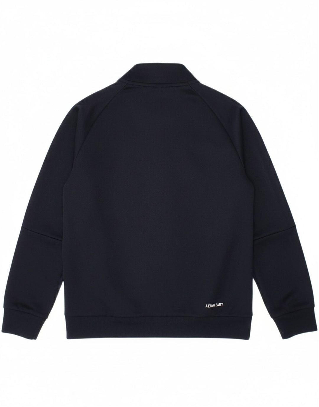 ADIDAS Boys Aeroready Tracksuit Top Jacket 7-8 Years Navy Blue Polyester