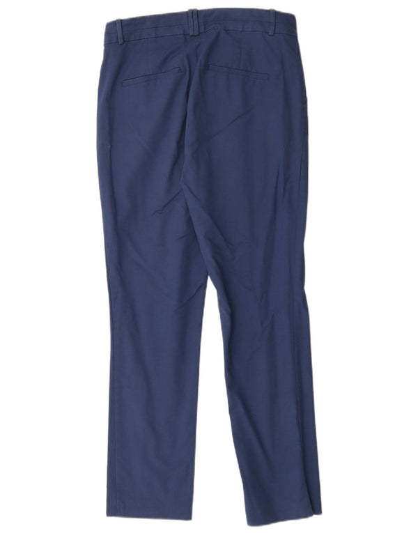 Женские прямые брюки-чиносы Zara EU 42, большие, W32 L27, синие, хлопок