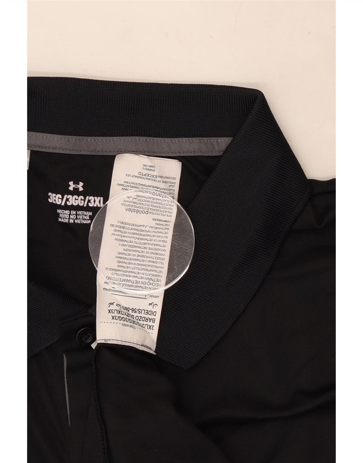 Мужская рубашка-поло Under Armour 3XL, черный полиэстер
