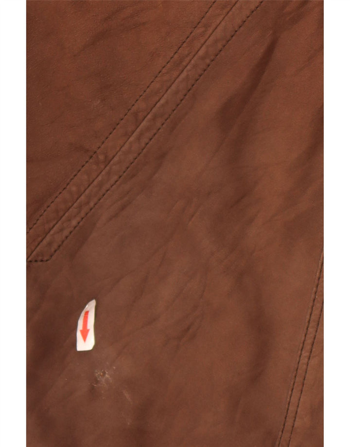 Мужская прочная кожаная куртка Генри Коттонс IT 50, большая коричневая кожа