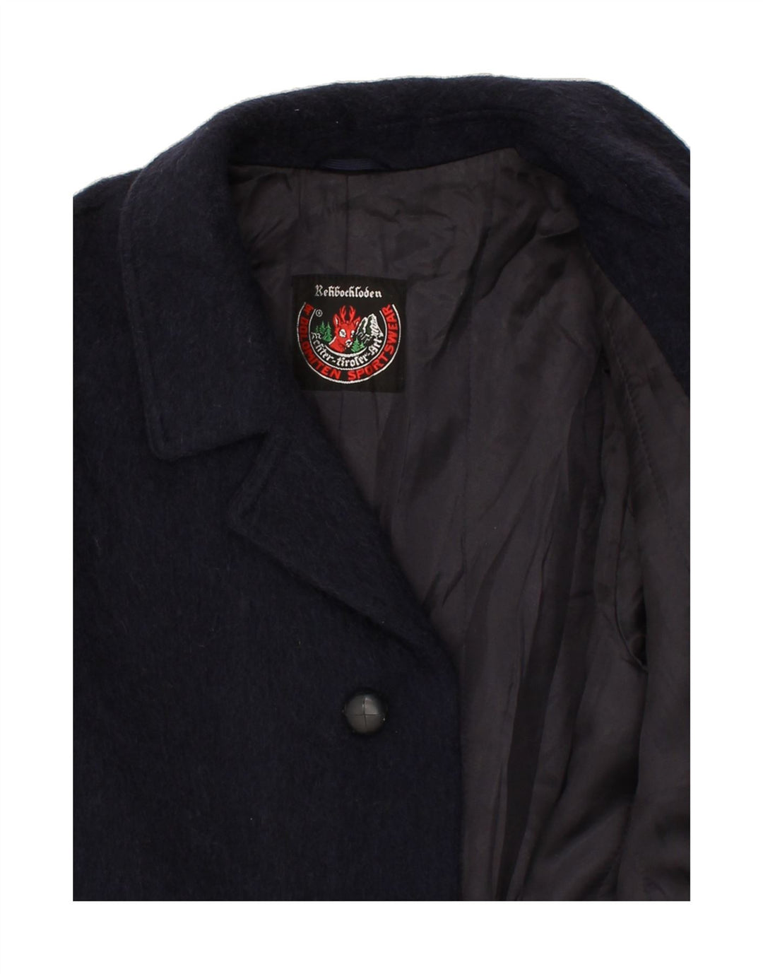 Мужское пальто DOLOMITEN UK 38 Medium Navy Blue из мохера