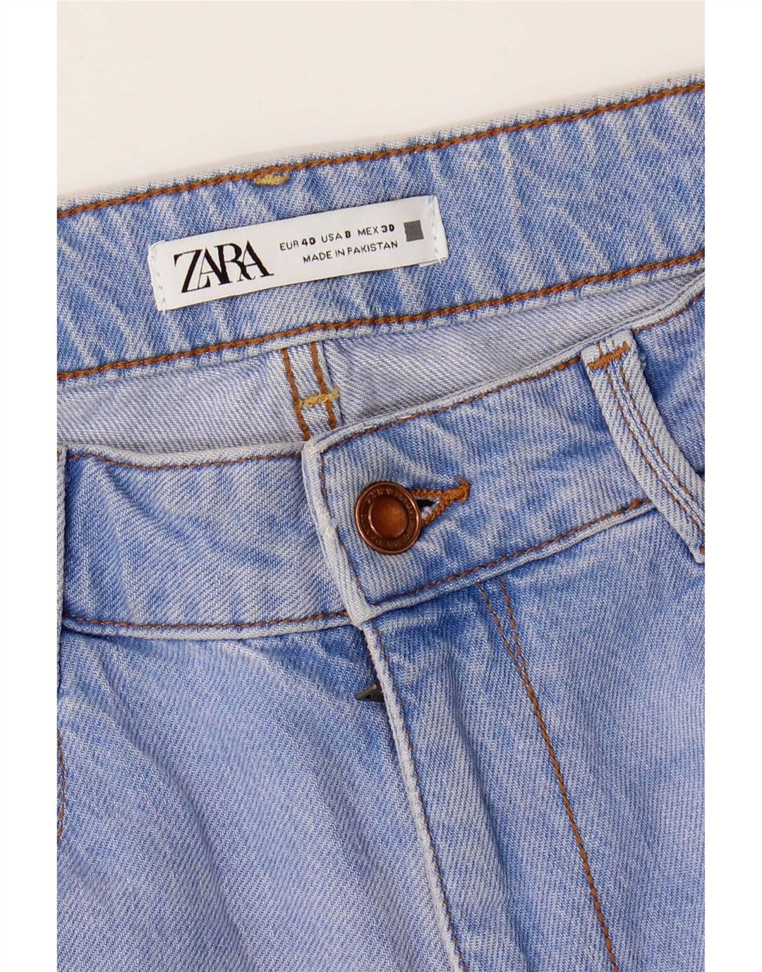 Женские зауженные джинсы Zara EU 40 Medium W30 L28 Синие