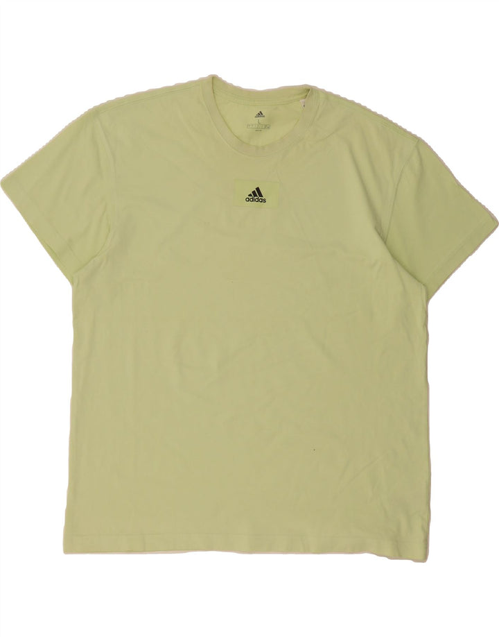 ADIDAS Mens T-Shirt Top Large Green Cotton Vintage Adidas and Second-Hand Adidas from Messina Hembry 