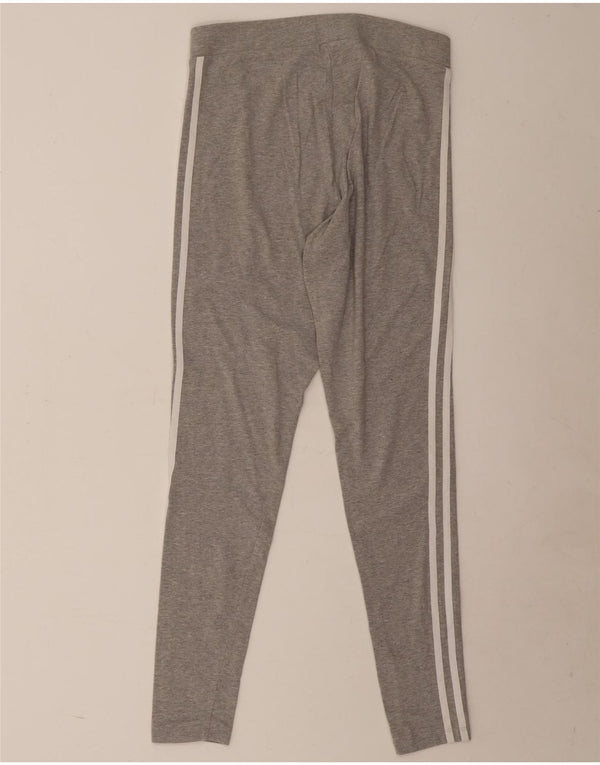 Женские леггинсы Adidas UK 14, средний серый хлопок с крапинками