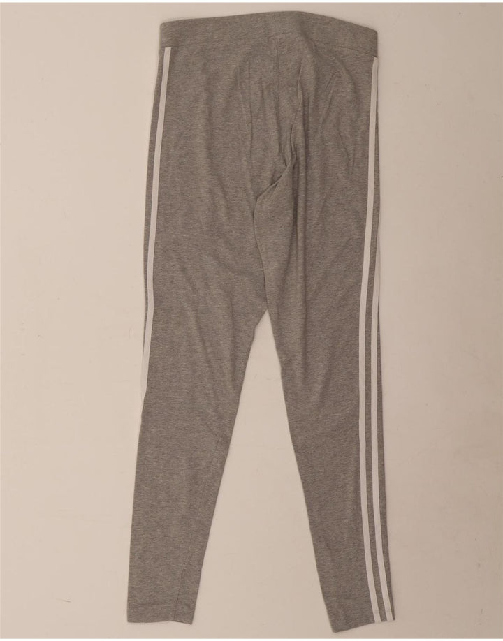 Женские леггинсы Adidas UK 14, средний серый хлопок с крапинками