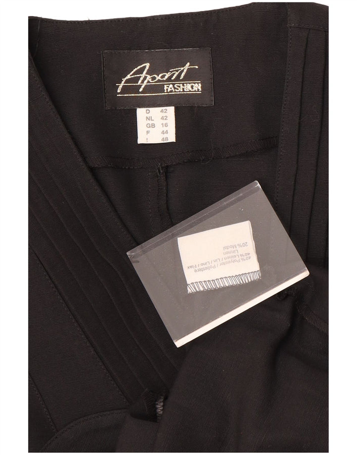 Женский пиджак без рукавов APART на 4 пуговицах, Великобритания 16, большой черный полиэстер