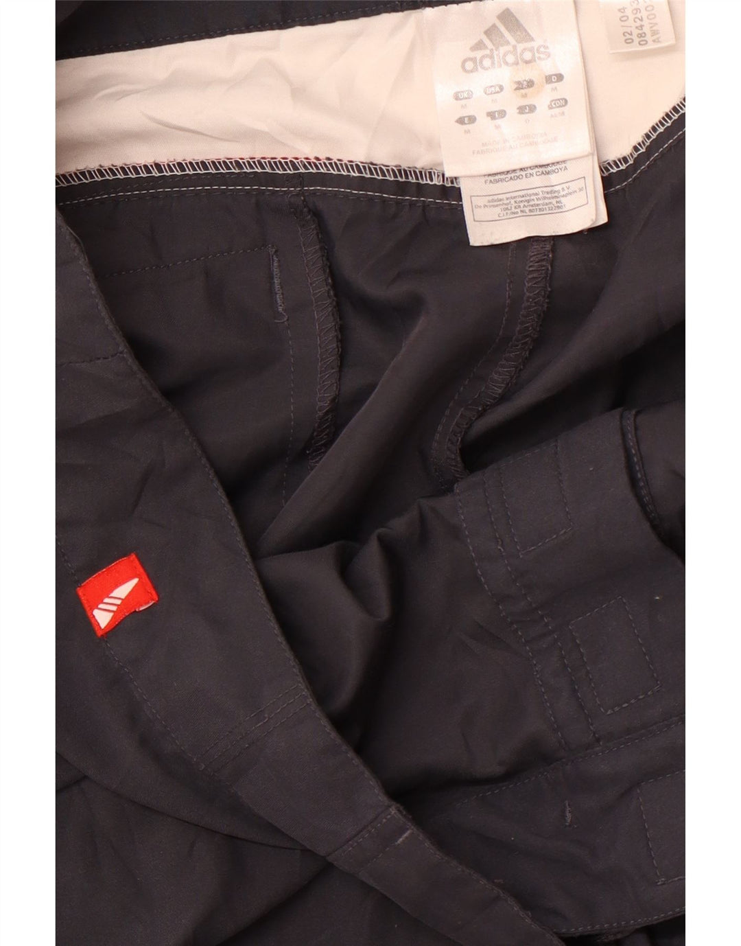 Мужские шорты для плавания ADIDAS, полиэстер с цветными блоками среднего серого цвета