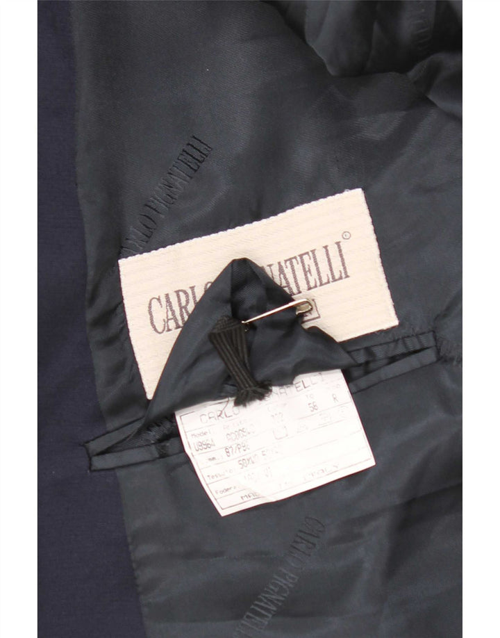 Мужской пиджак на двух пуговицах Carlo Pignatelli IT 58 4XL темно-синий, шерсть