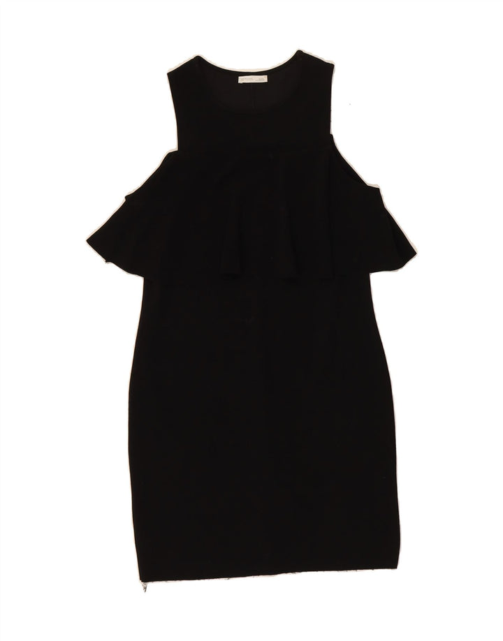ZARA Womens Sleeveless Sheath Dress UK 12 Medium Black Vintage Zara and Second-Hand Zara from Messina Hembry 