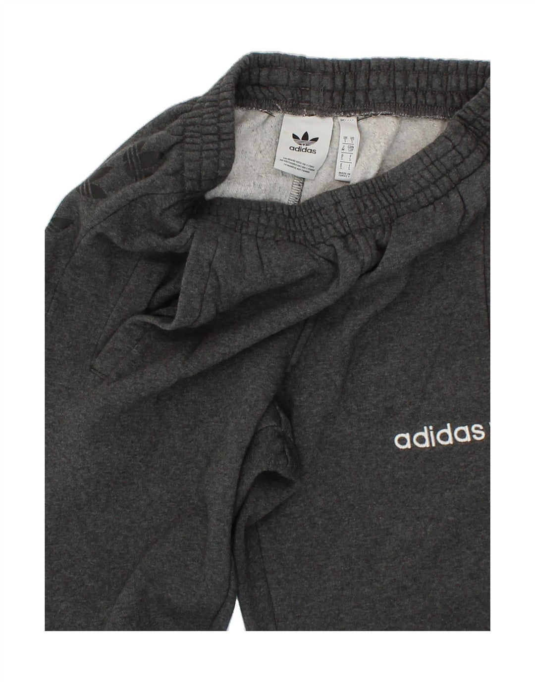 ADIDAS Mens Tracksuit Trousers Joggers Small  Grey Cotton Vintage Adidas and Second-Hand Adidas from Messina Hembry 